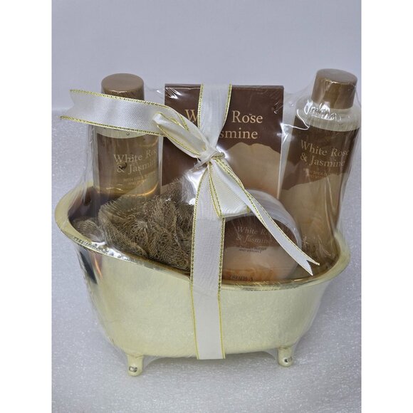 Freida & Joe White Rose & Jasmine Gift Set Body Lotion Shower Gel Bubble Bath - Picture 2 of 3